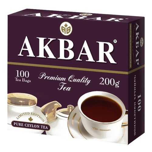 Чай Akbar English Breakfast черный байховый 2 г*100 пакетиков в Несте Ойл