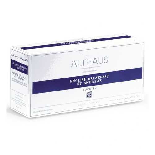 Чай Althaus English Breakfast St. Andrews, чёрный, 20 пакетиков Grand Pack в Несте Ойл