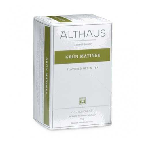 Чай Althaus Grun Matinee Deli Pack 20*1.75 г в Несте Ойл