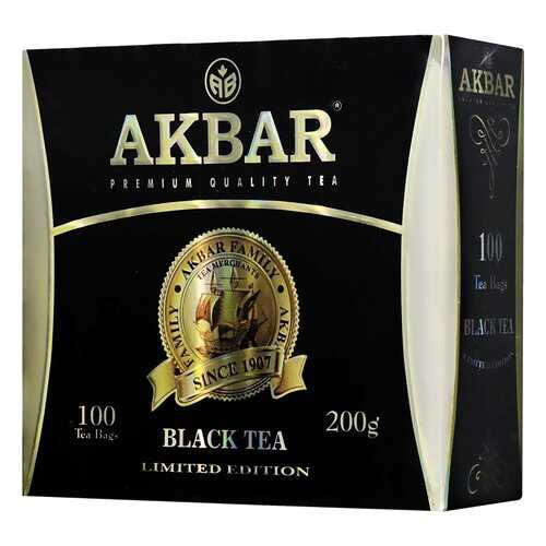 Чай черный Akbar байховый цейлонский мелкий 100 пакетиков в Несте Ойл