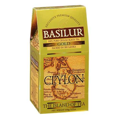 Чай черный Basilur чайный остров цейлон золотой цейлонский байховый листовой 100 г в Несте Ойл
