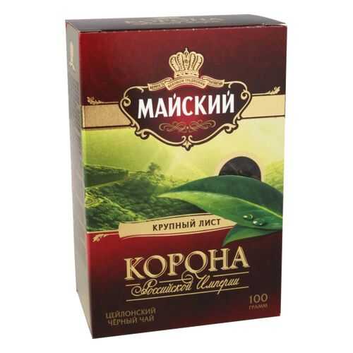 Чай черный Майский корона Российской Империи листовой 100 г в Несте Ойл