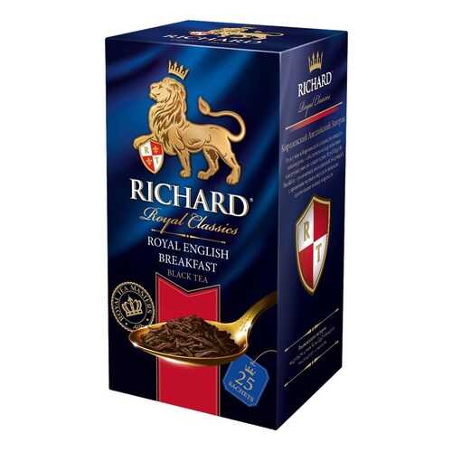 Чай черный Richard royal english breakfast 25 пакетиков в Несте Ойл