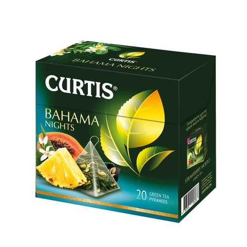 Чай Curtis Bahama Nights зеленый с добавками 20 пирамидок в Несте Ойл