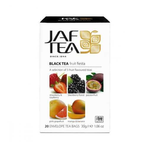 Чай Jaf Tea Fruit Fiesta черный с добавками ассорти 5 видов по 4 сашета в Несте Ойл