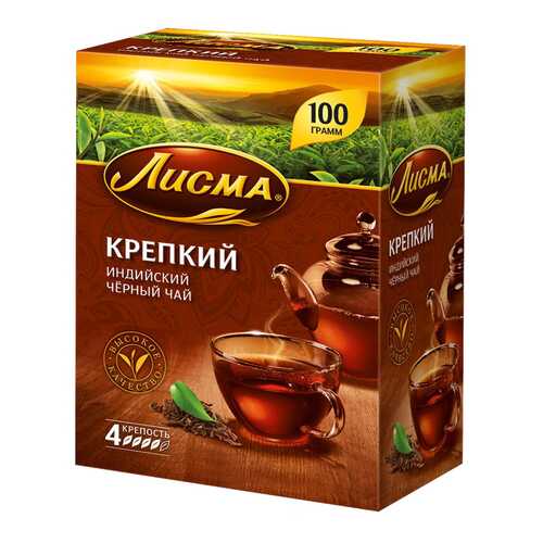 Чай Лисма крепкий черный индийский 100 г в Несте Ойл