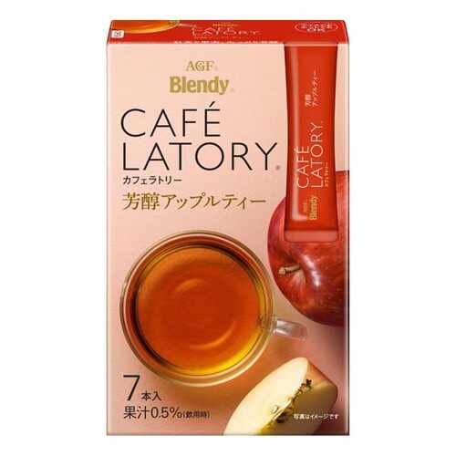 Чай растворимый AGF Cafe Latory Бленди латте яблоко в стиках 7*6.5 г в Несте Ойл