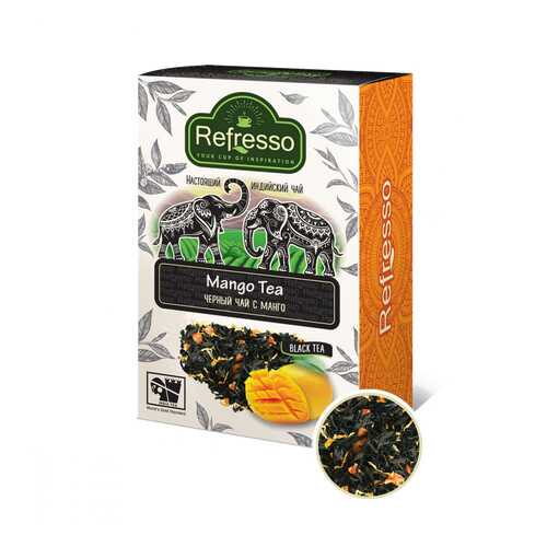 Чай Refresso Mango Tea, черный крупнолистовой, с добавками, 250 гр в Несте Ойл