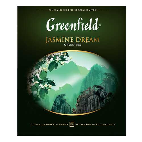 Чай зеленый Greenfield Jasmine Dream 100 пакетиков в Несте Ойл