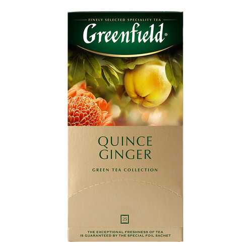 Чай зеленый Greenfield Quince Ginger 25 пакетиков в Несте Ойл