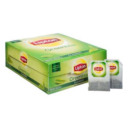 Чай зеленый Lipton green tea classic 100 пакетиков в Несте Ойл