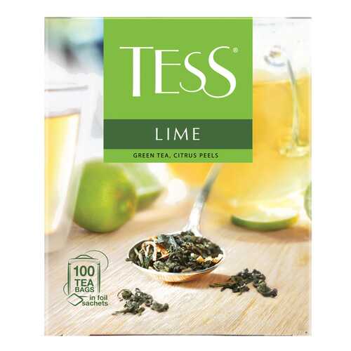 Чай зеленый Tess Lime 100 пакетиков в Несте Ойл