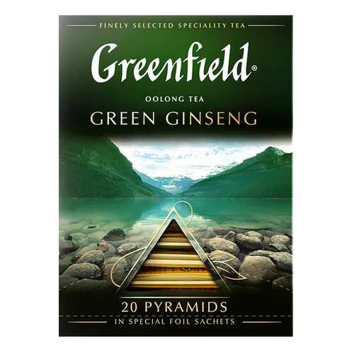 Чай зеленый в пирамидках Greenfield Green Ginseng 20 пакетиков в Несте Ойл