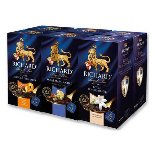 Набор чая Richard Orange & Cinnamon, Masala Chai, Black Jasmine 26*5 пакетиков в Несте Ойл