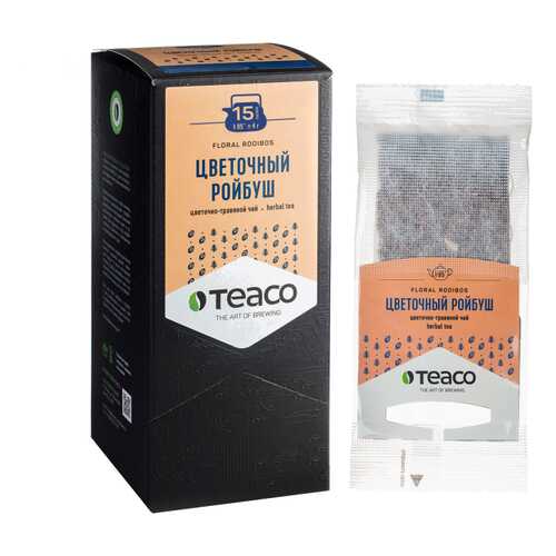TeaCo Пакетированный травяной чай на чайник Цветочный ройбуш TEACO, 20 пак. по 4 г в Несте Ойл