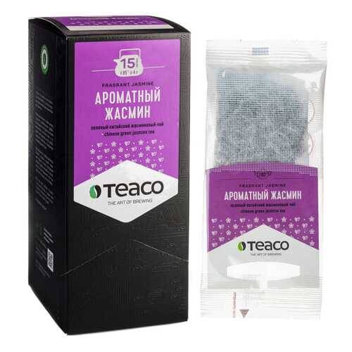 TeaCo Пакетированный зеленый чай на чайник Ароматный жасмин TEACO, 60 гр. в Несте Ойл