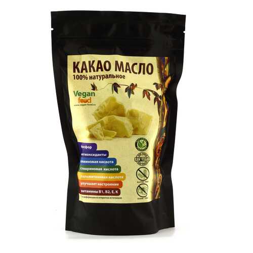 Какао-масло натуральное Vegan Food 200 г в Несте Ойл