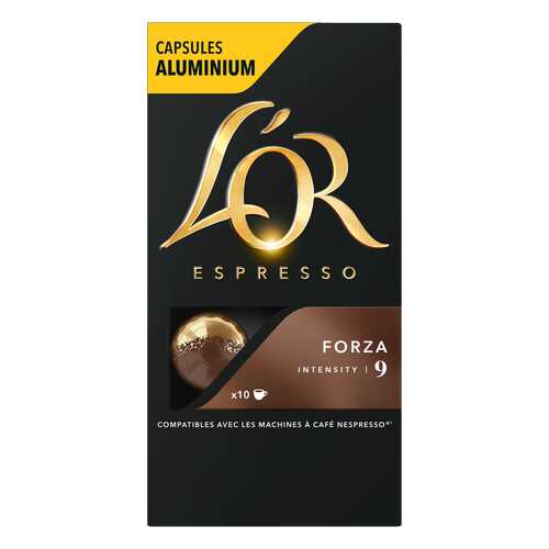 Капсулы L’OR Espresso Forza для кофемашин Nespresso 10 капсул в Несте Ойл