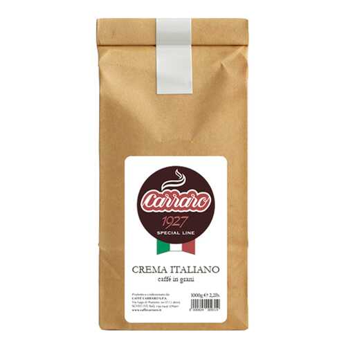 Кофе Carraro crema italiano зерновой 1 кг в Несте Ойл