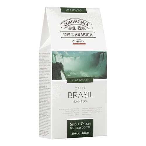 Кофе Dell Arabica Puro Arabica Brasil Santos 250г карт/пачка молотый в Несте Ойл