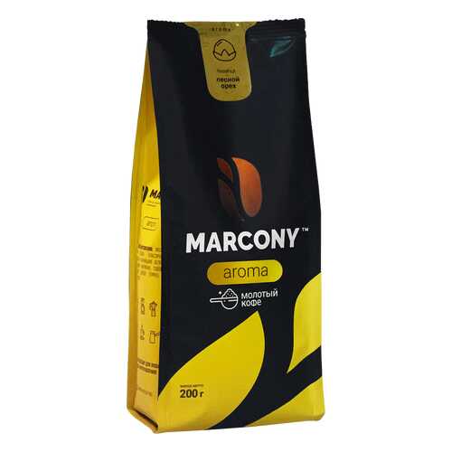 Кофе молотый MARCONY AROMA со вкусом лесного ореха 200г в Несте Ойл