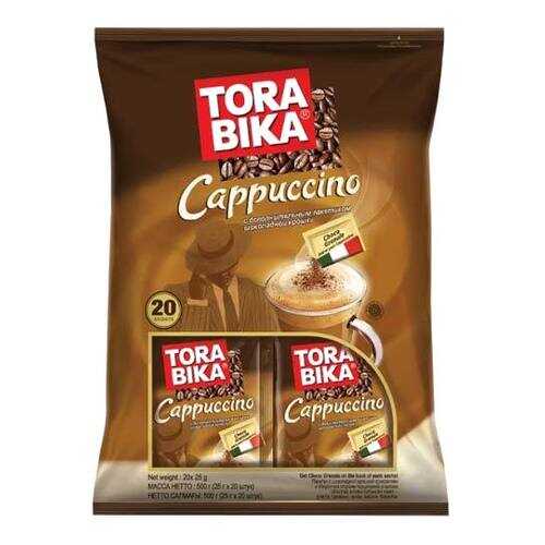 Кофе растворимый Tora bika Cappuccino 3 в 1 с шоколадной крошкой 20 шт 25 г в Несте Ойл