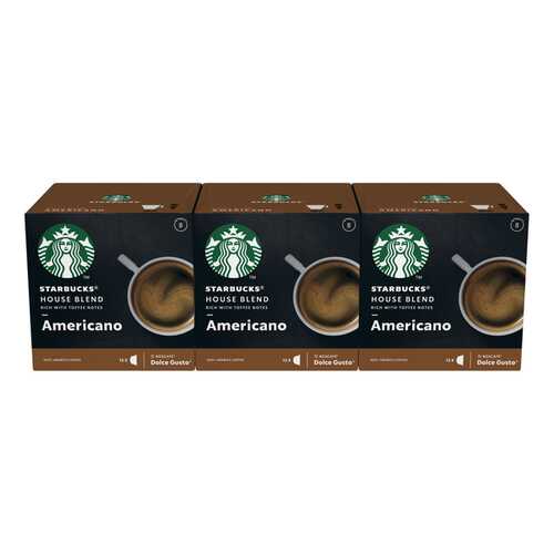 STARBUCKS House Blend Americano Капсулы для системы NESCAFE Dolce Gusto 12 шт в Несте Ойл