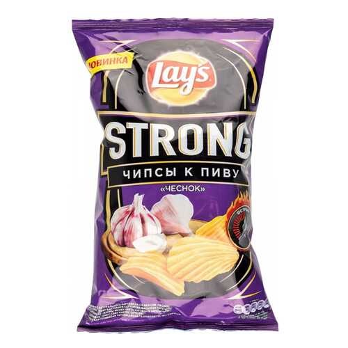 Чипсы Lays strong картофельные чеснок 145 г в Несте Ойл
