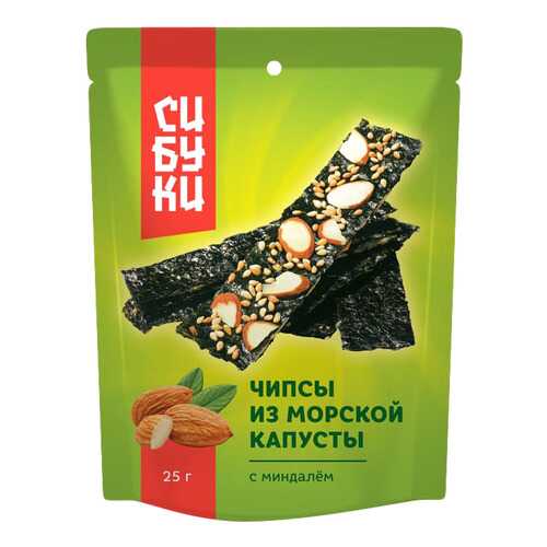 Чипсы Сибуки из морской капусты с миндалем 25 г в Несте Ойл