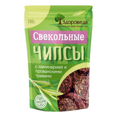 Чипсы свекольные Здороведа с ламинарией и прованскими травами 100 г в Несте Ойл