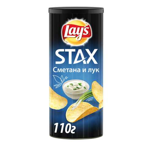 Картофельные чипсы Lays stax сметана и лук 110 г в Несте Ойл