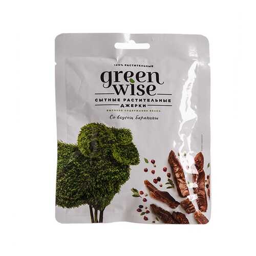 Растительные джерки вяленые Greenwise вкус Баранина 36г Россия в Несте Ойл