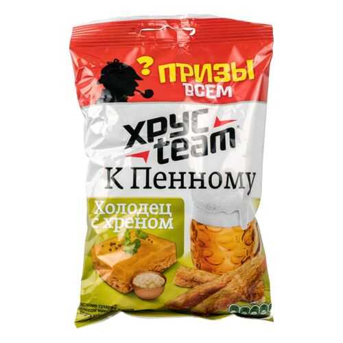 Сухарики Хрусteam к пенному холодец с хреном 90 г в Несте Ойл
