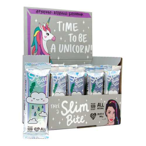 Батончик Фруктово-ягодный Bite Slim Unicorn Мята шоколад 30 штук по 30 гр в Несте Ойл