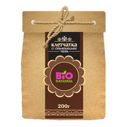 Клетчатка Bio National с семенами чиа в эко-упаковке 200 г в Несте Ойл