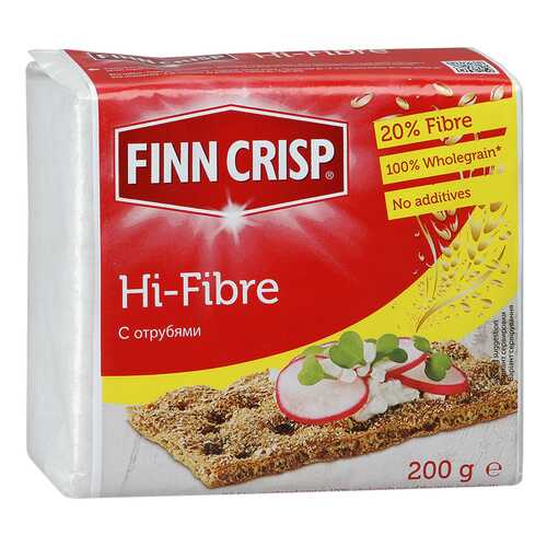 Хлебцы Finn Crisp ржаные с отрубями 200 г в Несте Ойл