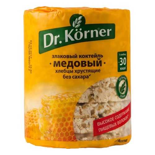 Хлебцы хрустящие Dr.Kоrner злаковый коктейль медовый 100 г в Несте Ойл