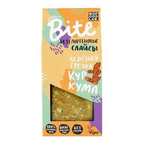 Хлебцы хрустящие Take a Bite слайсы из зеленой гречки с куркумой 100 г в Несте Ойл