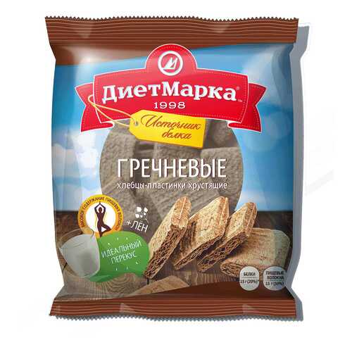Хлебцы-мини пластинки ДиетМарка гречневые 50 г в Несте Ойл