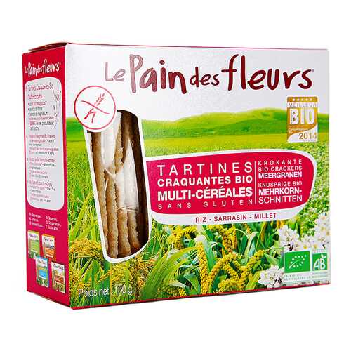 Хлебцы Pain des fleurs без глютена мультизлаковые 150 г в Несте Ойл