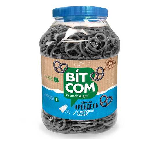 Крендель Bitcom черный морская соль банка 450гр*1 шт в Несте Ойл