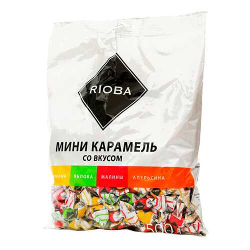 Карамель Rioba леденцовая мини ассорти 500 г в Несте Ойл
