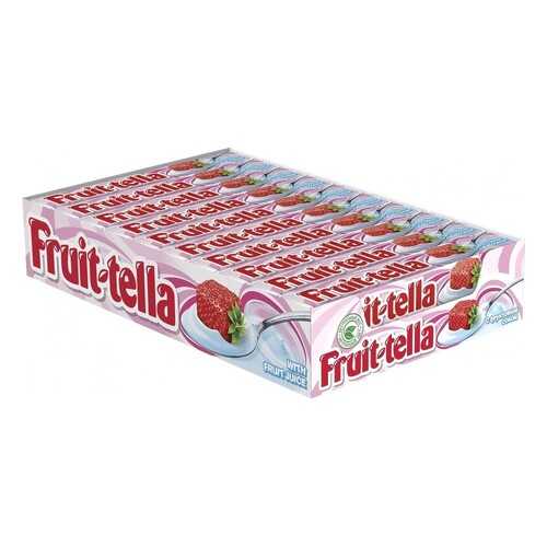 Конфеты Fruit-tella жевательные клубничный йогурт 21*41 г в Несте Ойл