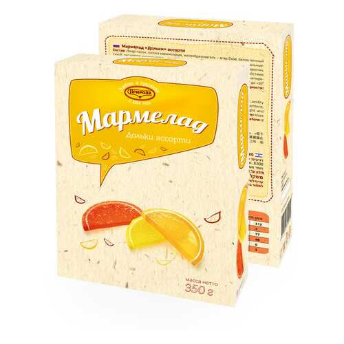 Мармелад дольки ассорти 350г в Несте Ойл