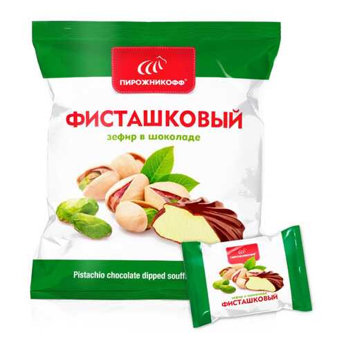 Зефир Пирожникофф в шоколаде фисташковый в Несте Ойл