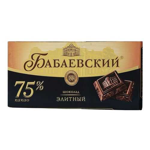 Шоколад Бабаевский элитный 75% 100 г в Несте Ойл