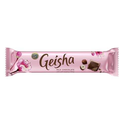 Шоколад молочный Geisha с начинкой из тертого ореха 37 г в Несте Ойл