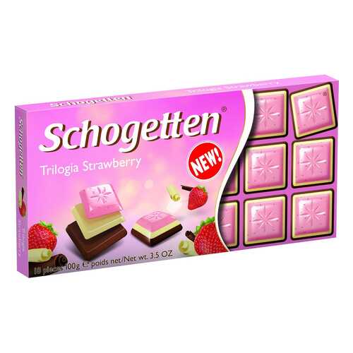 Шоколад Schogetten trilogia strawberry 100 г в Несте Ойл