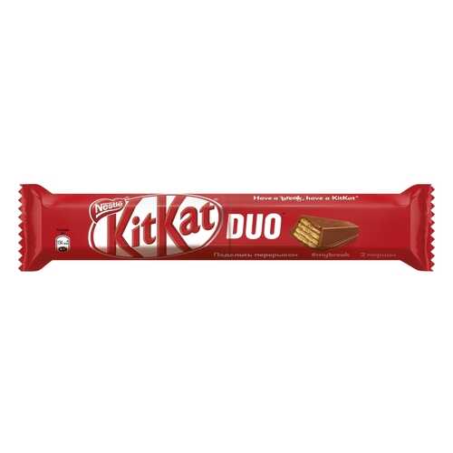 Шоколадный батончик Kit-Kat duo молочный с хрустящей вафлей 58 г в Несте Ойл