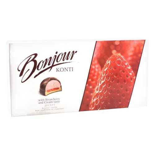 Десерт Bonjour souffle вкус клубники со сливками 232 г в Несте Ойл